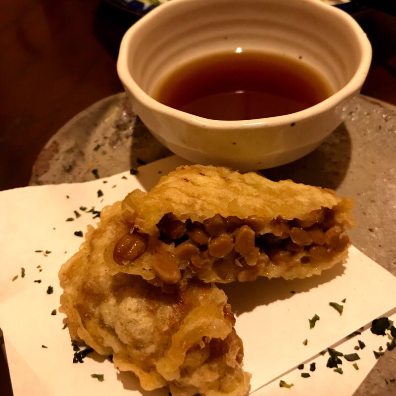 納豆の天ぷら(あつもの屋)