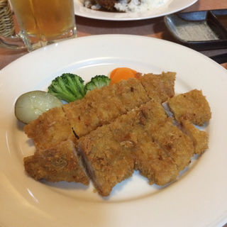 ポークカツレツ(・スープ・サラダ・ライス・コーヒー付)(キッチンカトウ)