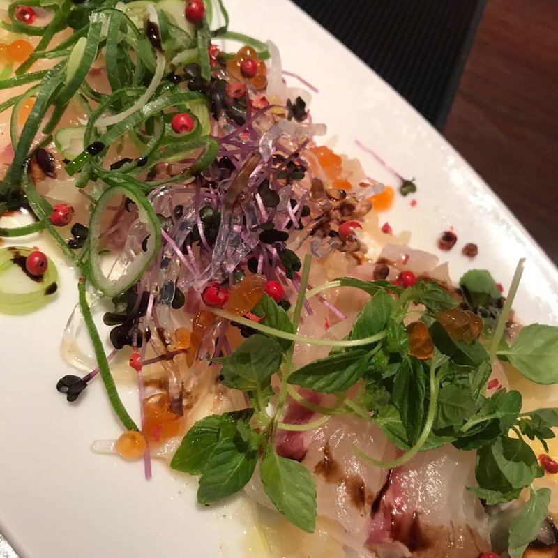 鯛のカルパッチョ(市場小路 ジェイアール京都伊勢丹店)