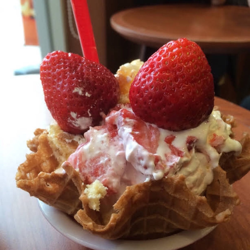 あまおうショートケーキ(コールド ストーン クリーマリー 三井アウトレットパーク マリンピア神戸店)