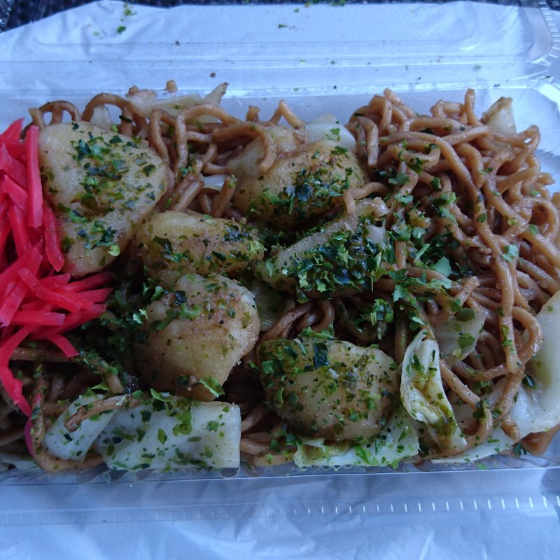 じゃがいも入り焼きそば(道の駅　思川 )