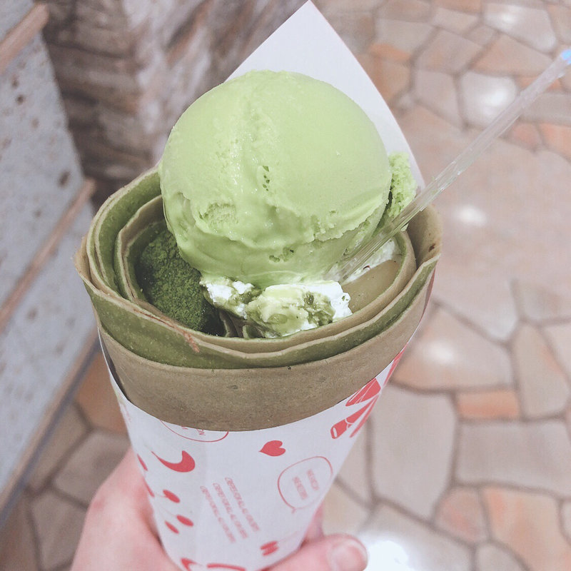 抹茶づくし (クレープ)(デザート王国 ベルモール宇都宮)