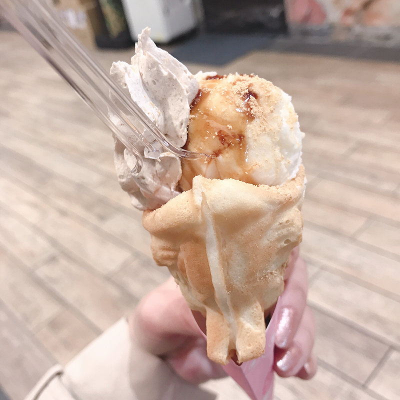 きなこ黒蜜ジェラート(鯛パフェ)