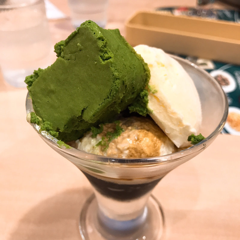 抹茶とあずきのミニサンデー(ジョナサン 柏駅前店 （jonathan's）)