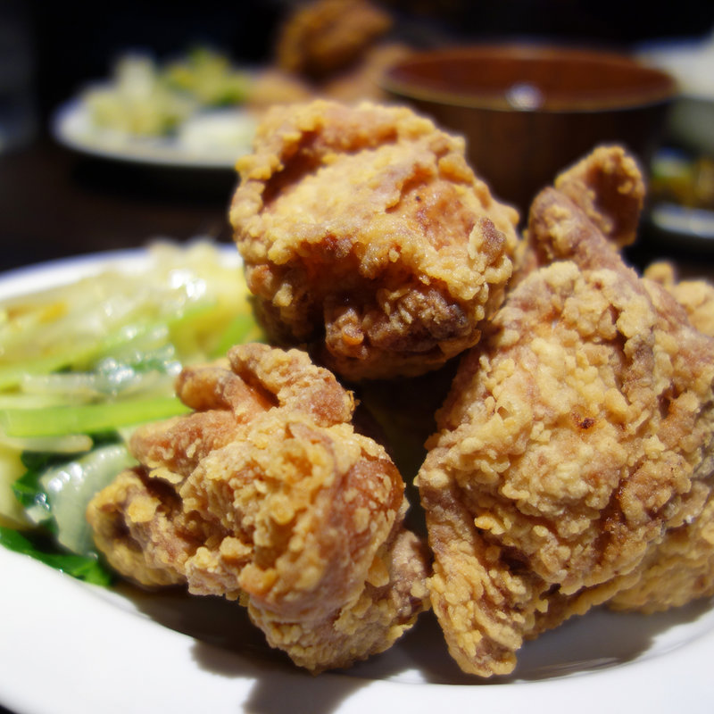 わかどりの唐揚げ定食(極上豚足 釘本食堂)