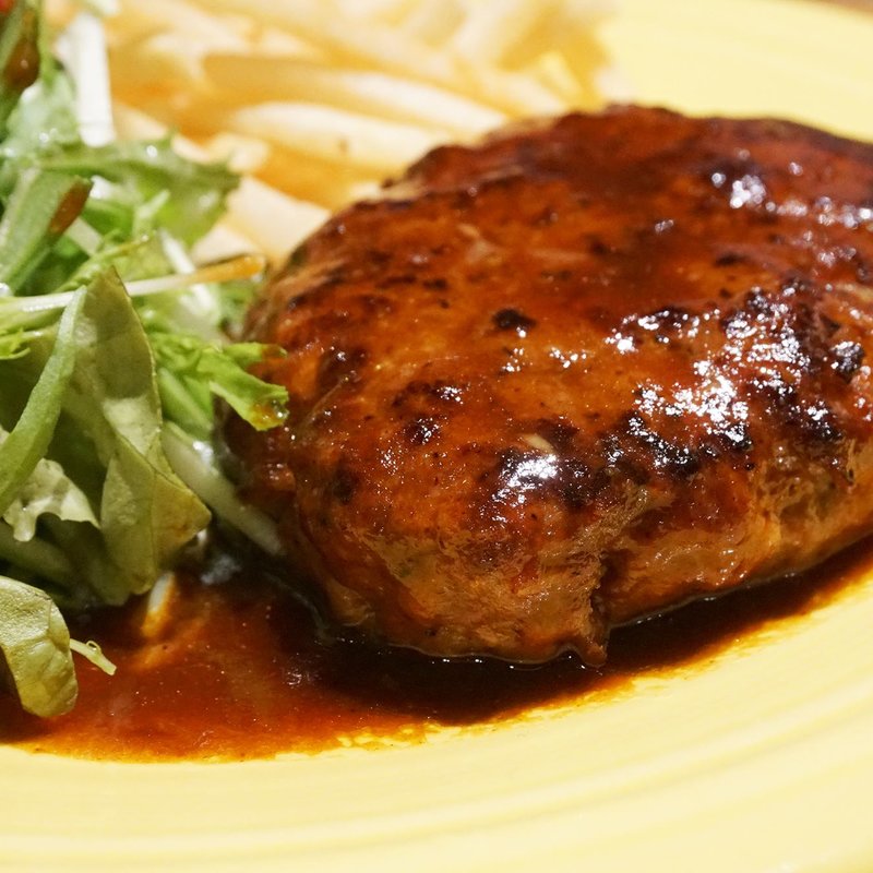 ビーフハンバーグステーキ(Brooklyn Parlor HAKATA)