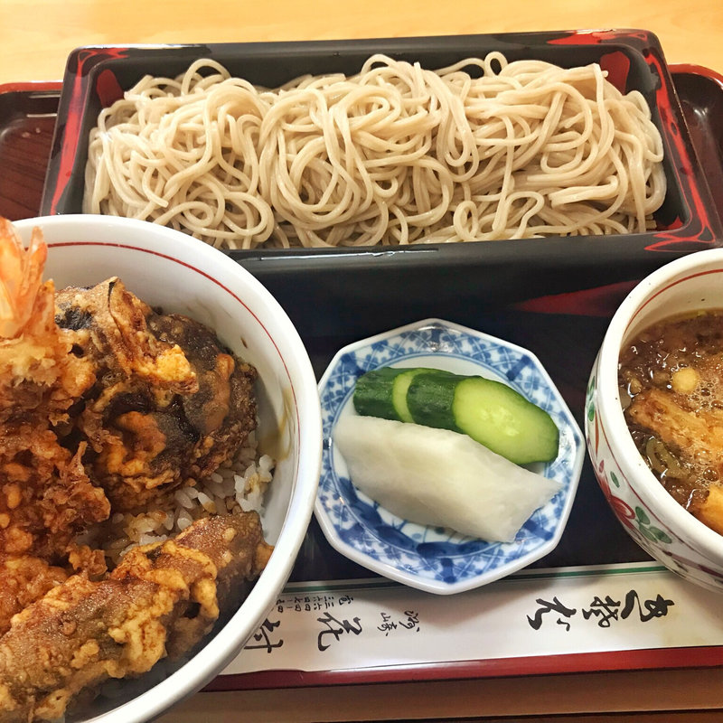 半天丼 志の田蕎麦セット(花村 )