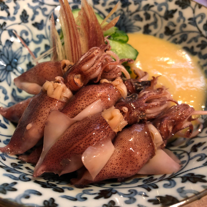 ホタルイカ酢味噌(酒肴めし さぶろー)