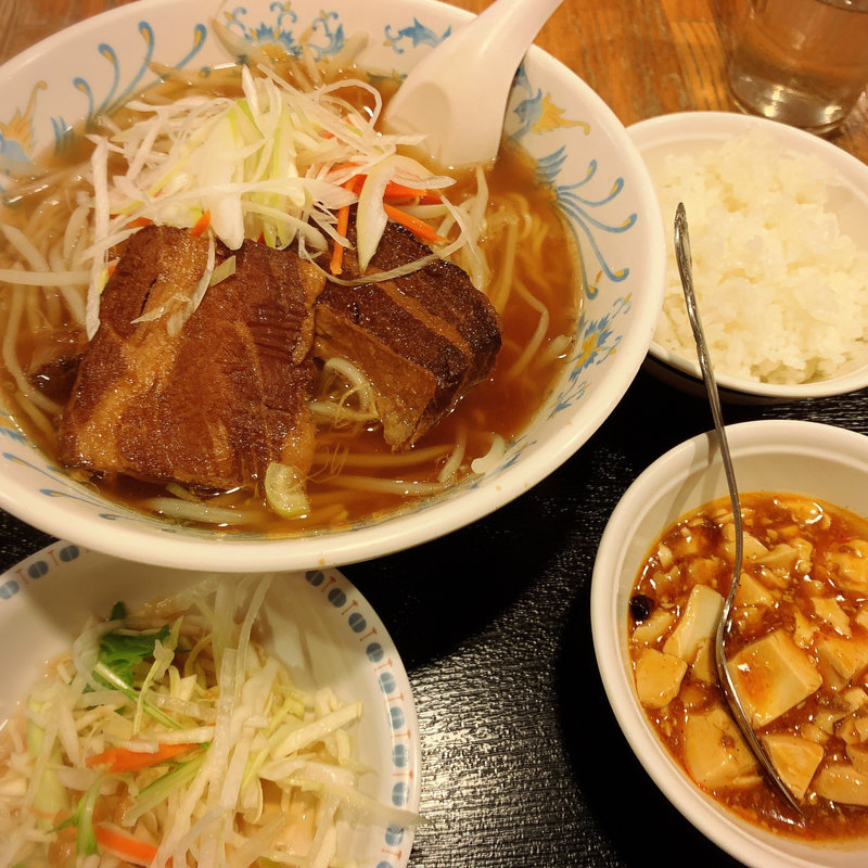 角煮ラーメンセット(蘇州屋台)