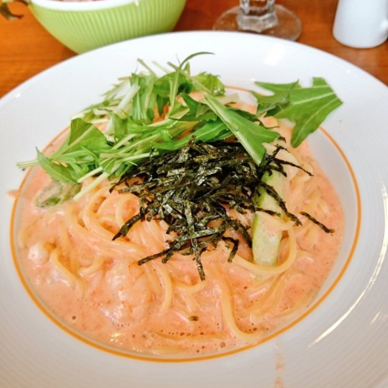 えびとグリーンアスパラのクリーム明太子(ダッキーダック ルミネ北千住店)