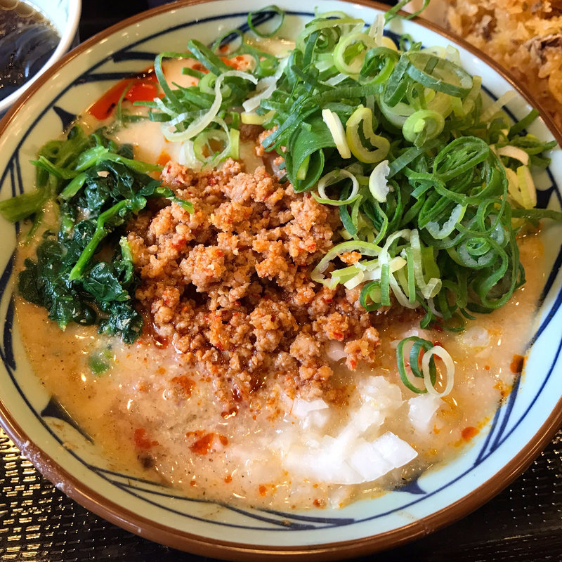 冷やし坦々うどん(丸亀製麺)