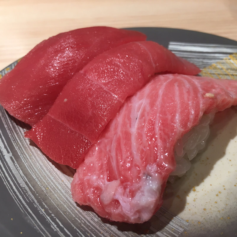 本まぐろ三貫握り(まぐろや石亭 御器所店)