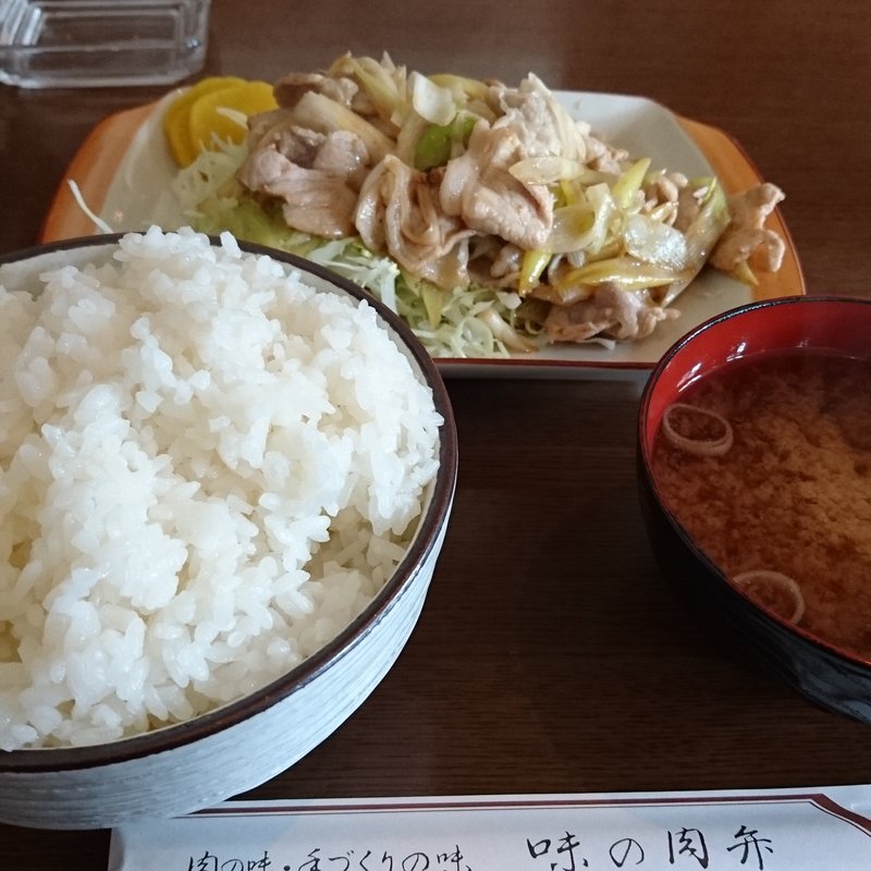 肉ネギ定食(肉弁 )