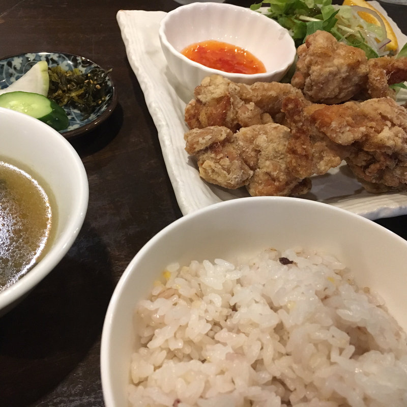 鶏の唐揚げ定食(直家 )