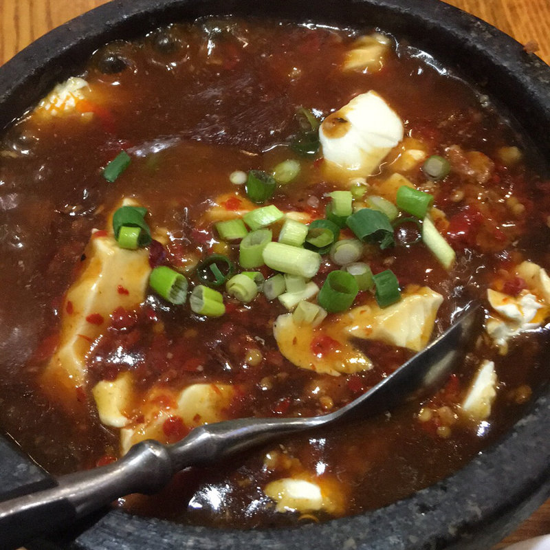 石焼麻婆豆腐 ハーフセット（ライス・麺）(口福 西 早稲田 店)