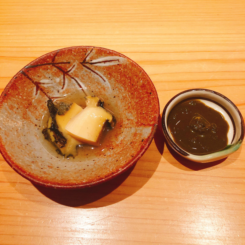 蒸し鮑(鮨 大地 )