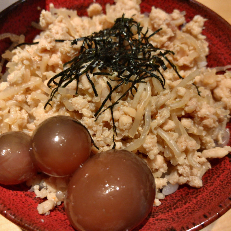 鶏そぼろごはん(鶏そば 山もと)