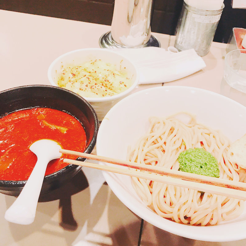 トマト海老つけ麺(五ノ神製作所)