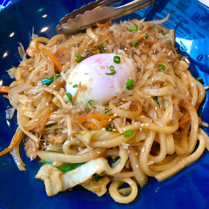 海鮮焼うどん(ニカイ食堂)