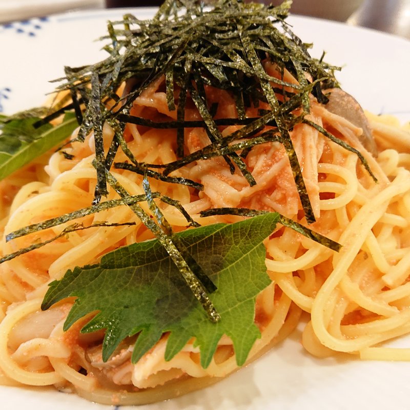 スパゲッティ　博多明太子・きのこ・のり(椿屋茶房　アトレ川崎店)