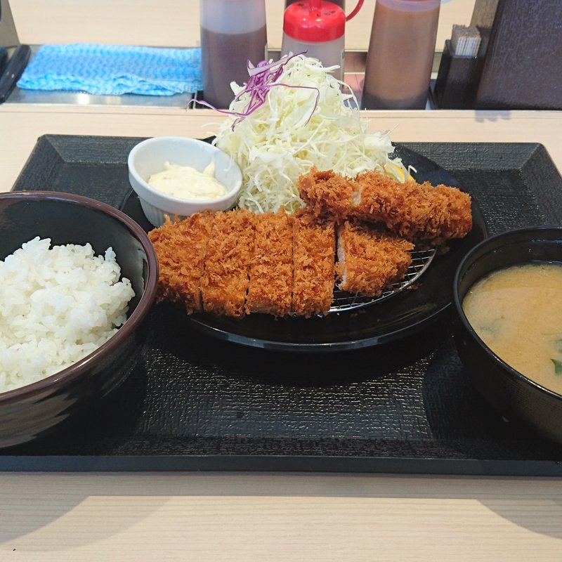 ロースかつ＆ささみかつ定食(松のや 岐阜茜部店)