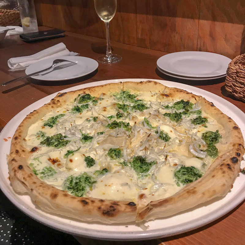 しらすと海苔のクリームピザ(ソライオ)