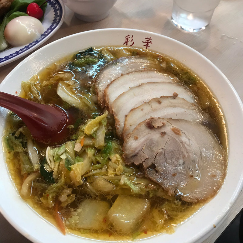 サイカラーメンバラチャーシュー入り煮卵トッピング(彩華ラーメン 橿原店 （さいからーめん）)