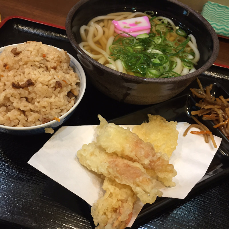 うどんセット(めん処　吉備)
