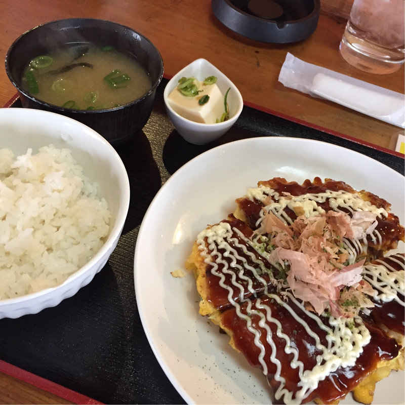 豚玉セット(ありがと屋 阿波座店 )