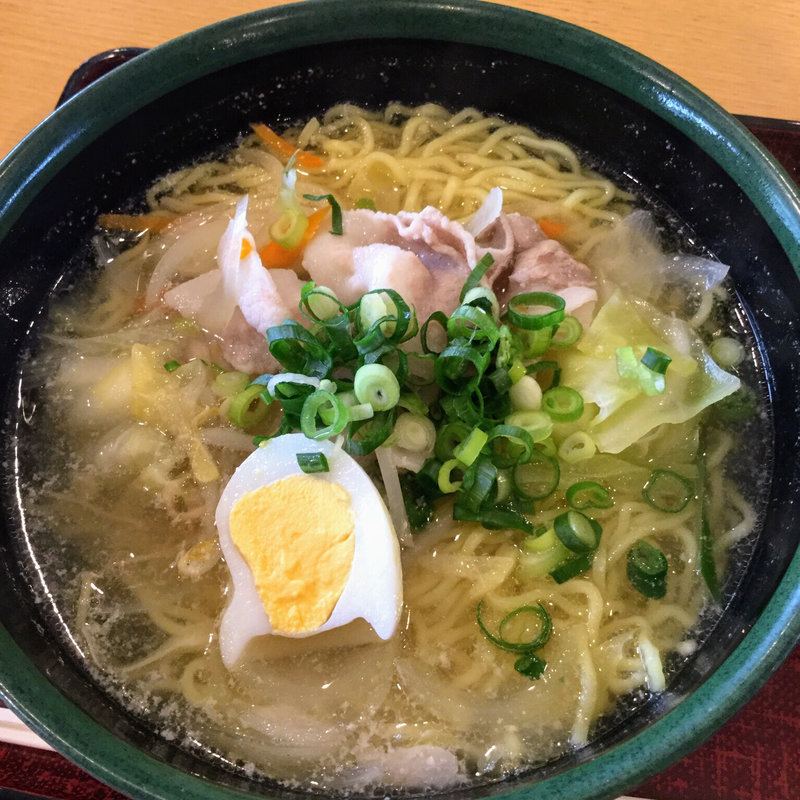 スタミナ塩野菜ラーメン(本宮の湯　うまの背 )