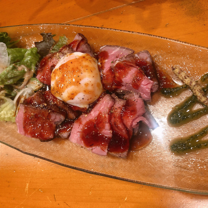 ローストビーフ(魚とあっさり天ぷらのお店 大葉屋)