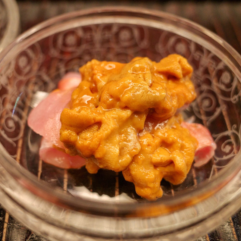 金目鯛と雲丹(緒方 （おがた）)