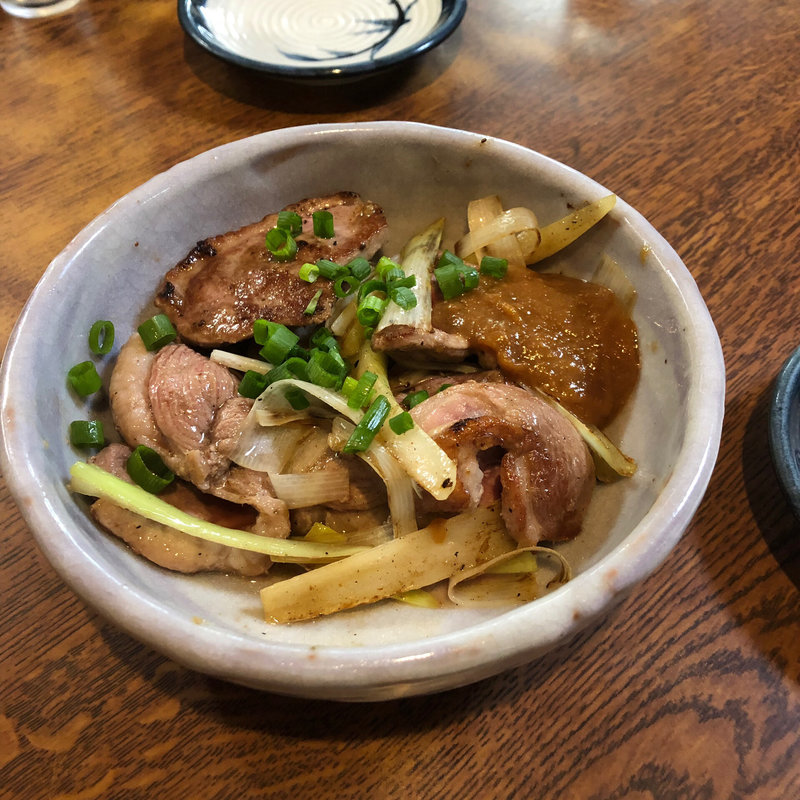 ネギ鴨塩焼き(長壽庵)