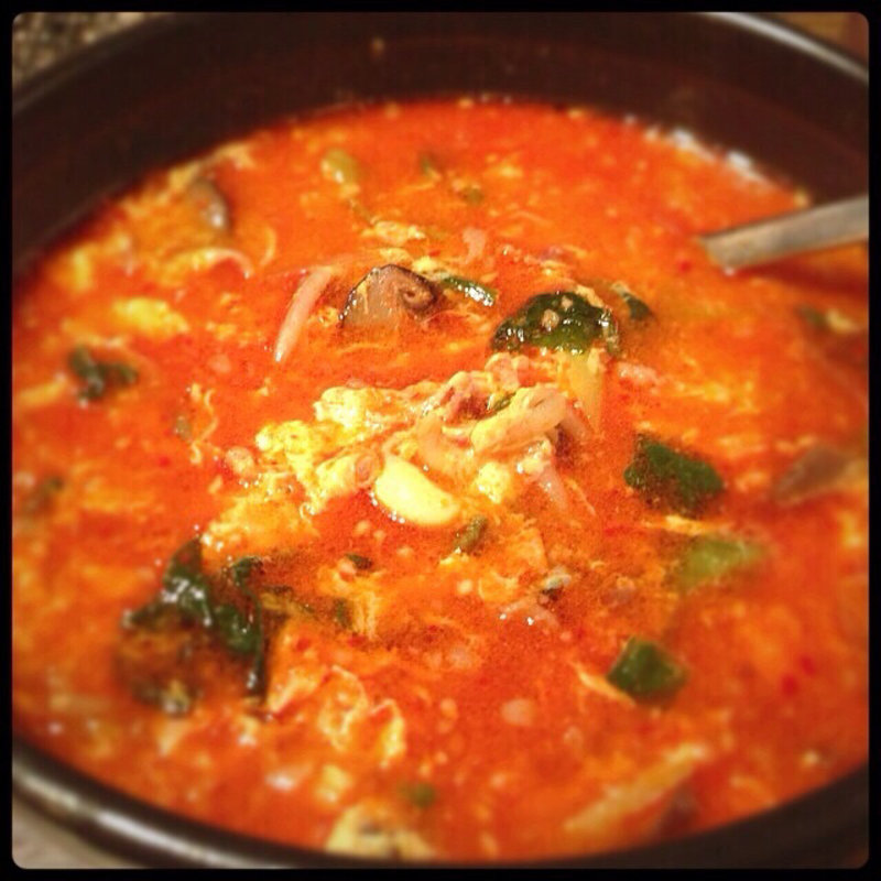 ユッケジャンスープ(炭火焼肉 七輪房 環八蒲田店)