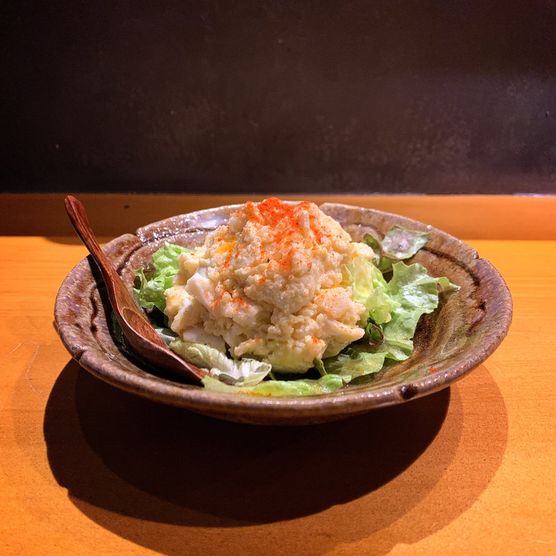 伊勢海老マヨのポテトサラダ(伊勢海老蕎麦 清正)