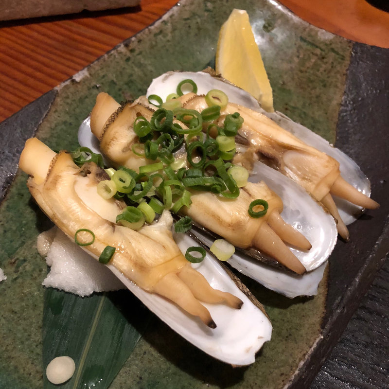 あげまき貝のバター焼き(個室 水炊き善哉（ぜんざい）)