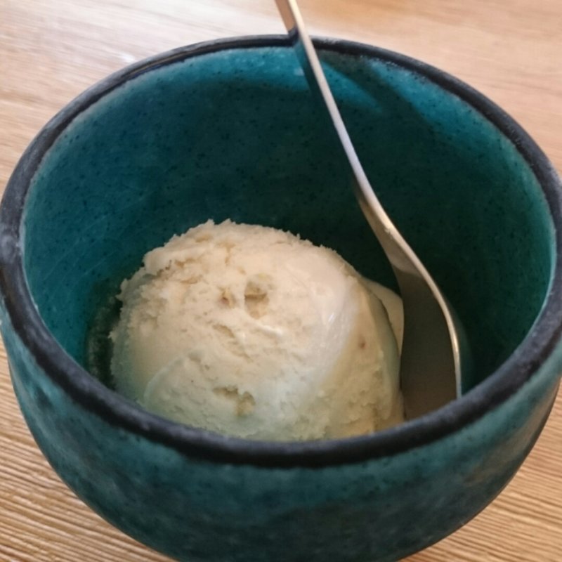 蕎麦の実アイス(船場  龍水庵)