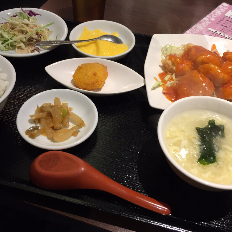 エビチリ定食(金福源)