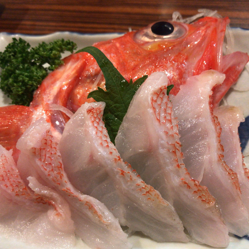 キンキの刺身(大衆居酒屋魚さんこ )