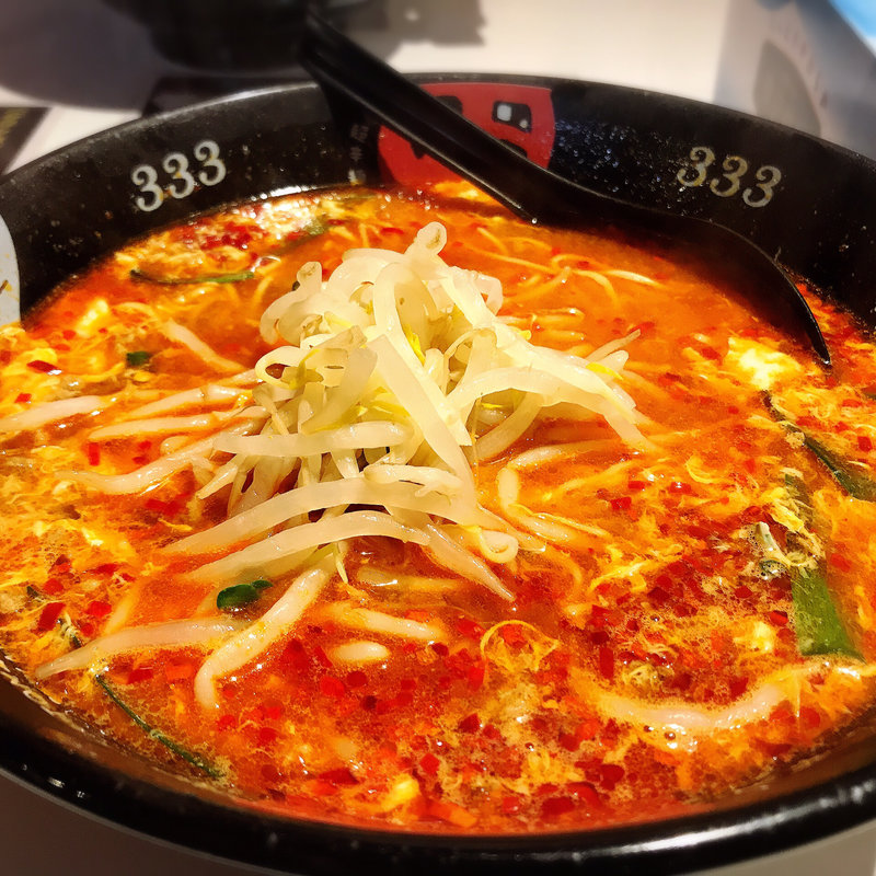 辛めん大辛(元祖トマトラーメンと辛麺と元祖トマトもつ鍋 三味(333) 十日えびす店)