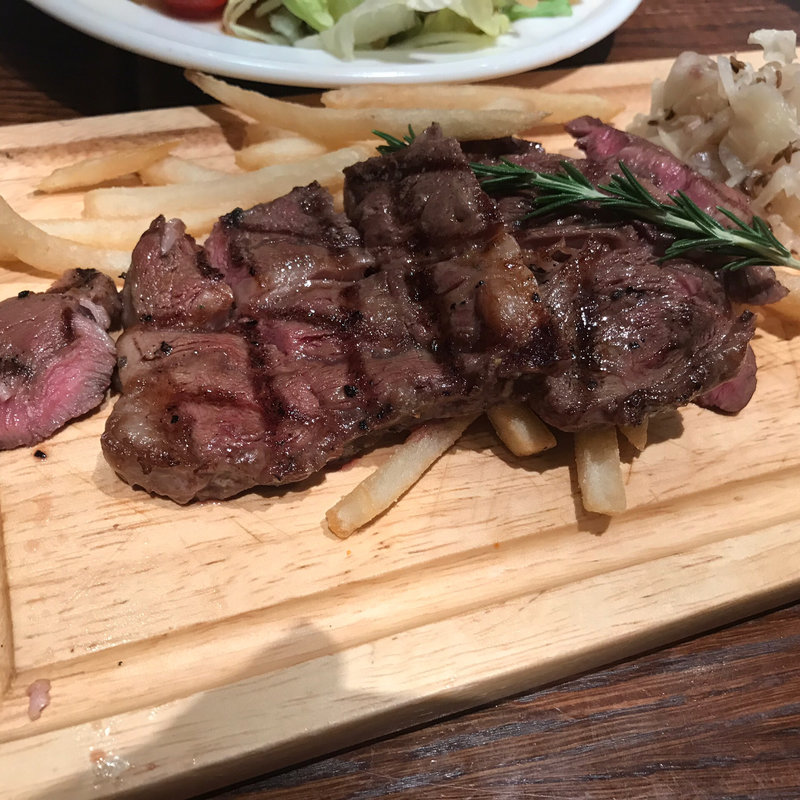 ビーフステーキ(A&K ビア&フードステーション)