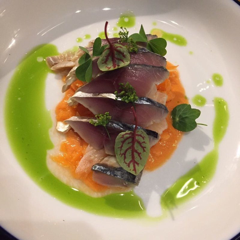 〆鯖のカルパッチョ(富士屋本店 日本橋浜町 )