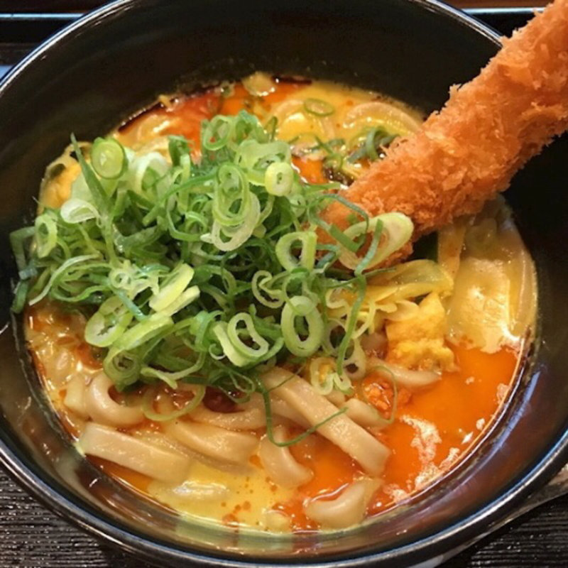 辛吉うどん (ネギ･エビフライトッピング)(カレーうどん せんきち 津田沼店 )