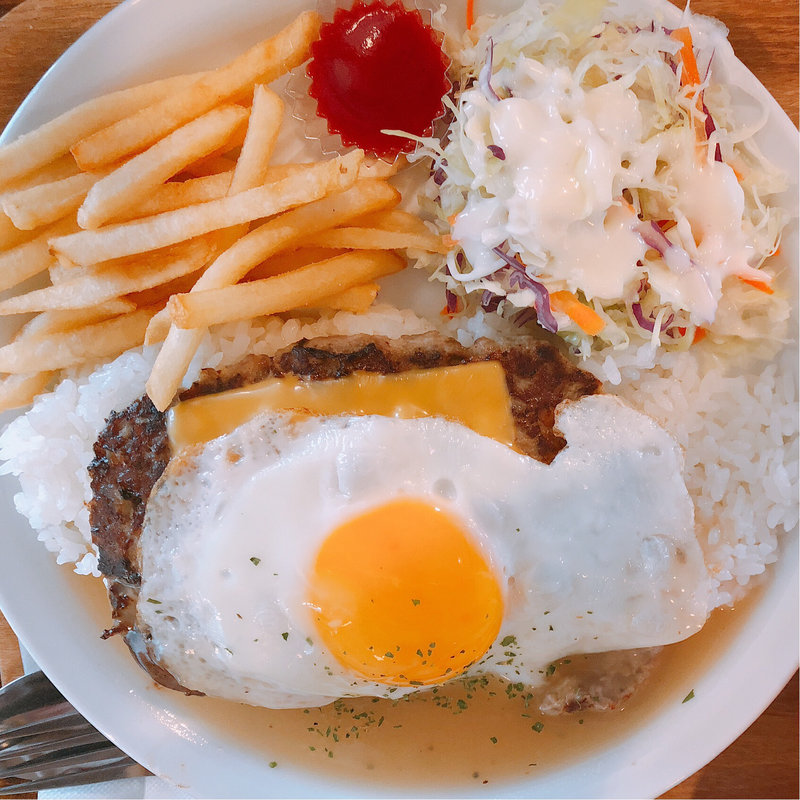 ロコモコチーズハンバーグ(富士家 泊本店 （ふじや）)