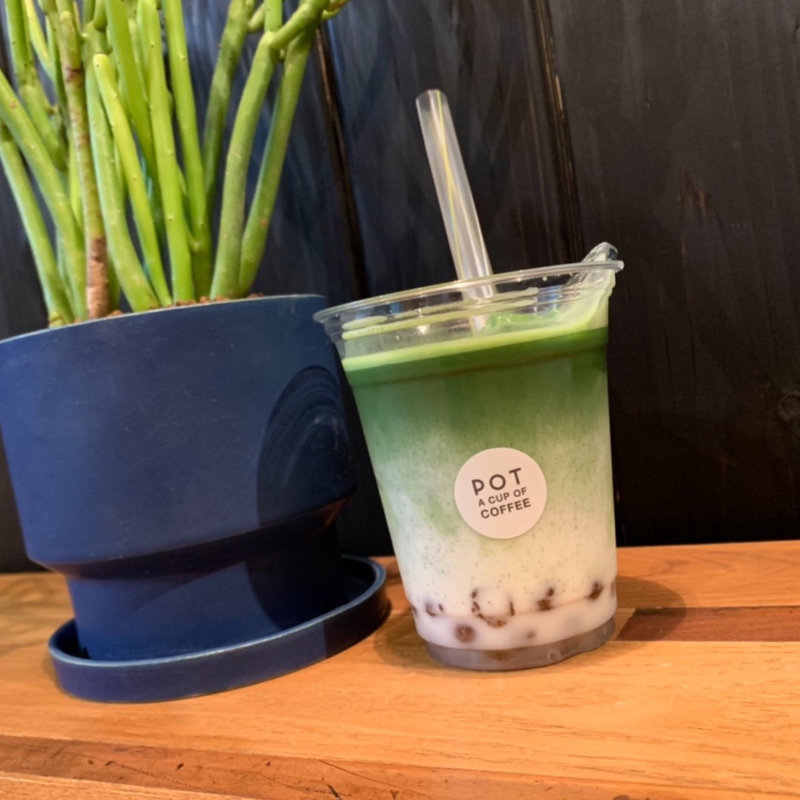 抹茶タピオカラテ(POT A CUP OF COFFEE)
