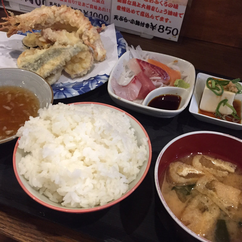 天ぷら定食(しらさわ)