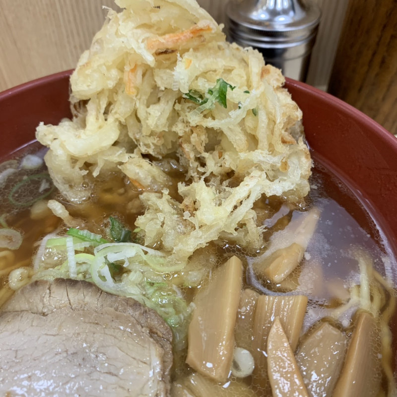 ラーメン かき揚げ(名代 箱根そば 多摩センター東口店)