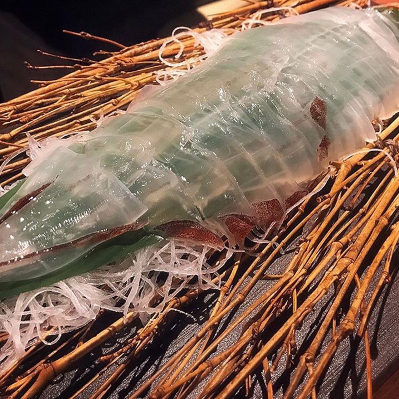 活イカ姿造り 大(神楽坂 イカセンター はなれ )