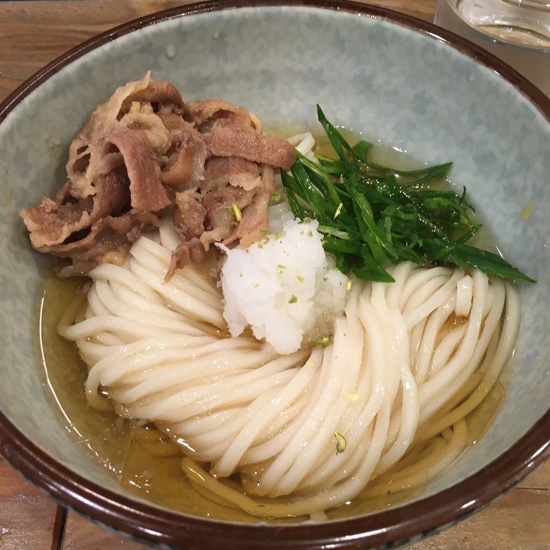 牛しぐれぶっかけうどん(麺屋坂本01)