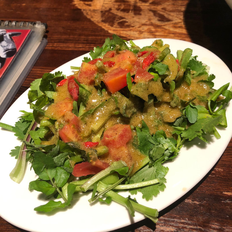 香菜サラダ(刀削麺園)